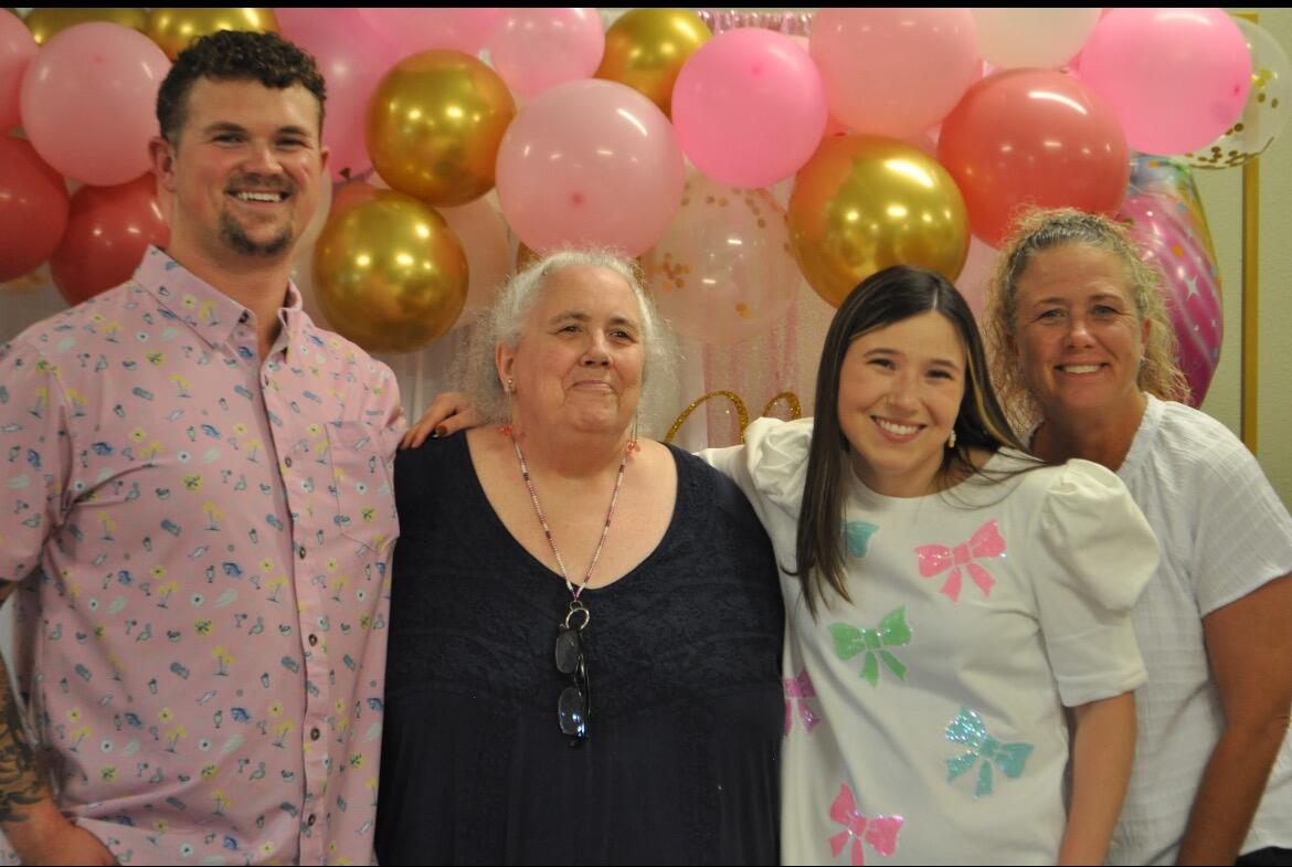 Kicking off the wedding with an engagement party with Ethan's mom and grandma!