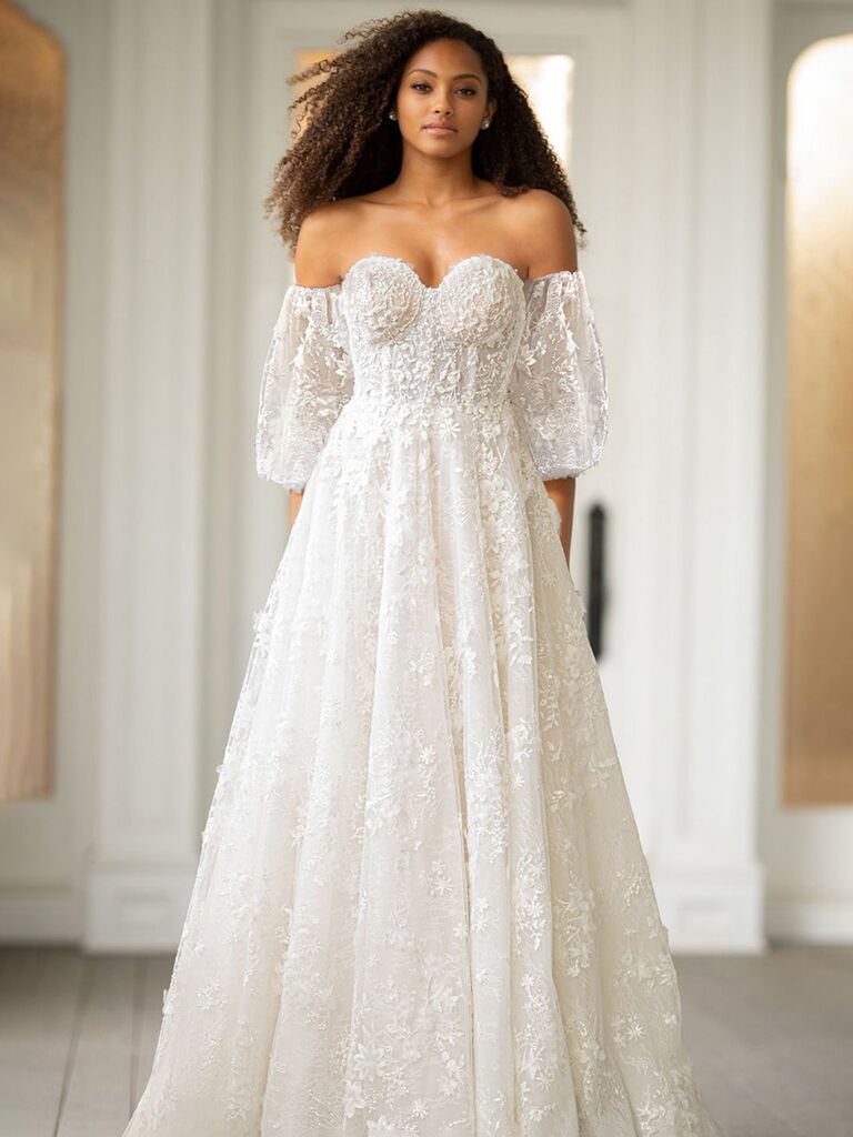 White lace 2024 skirt wedding