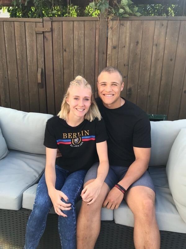 Atlee's first time visiting Cassandra in Edmonton!