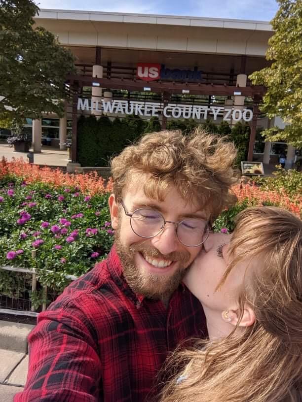 Study break to join George’s company, Materion, out at the Milwaukee zoo. 