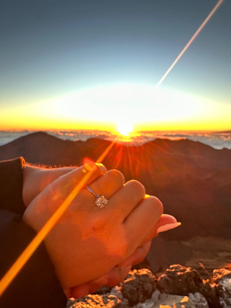 Got Engaged at Kalahaku Overlook - Haleakala) Maui, HI