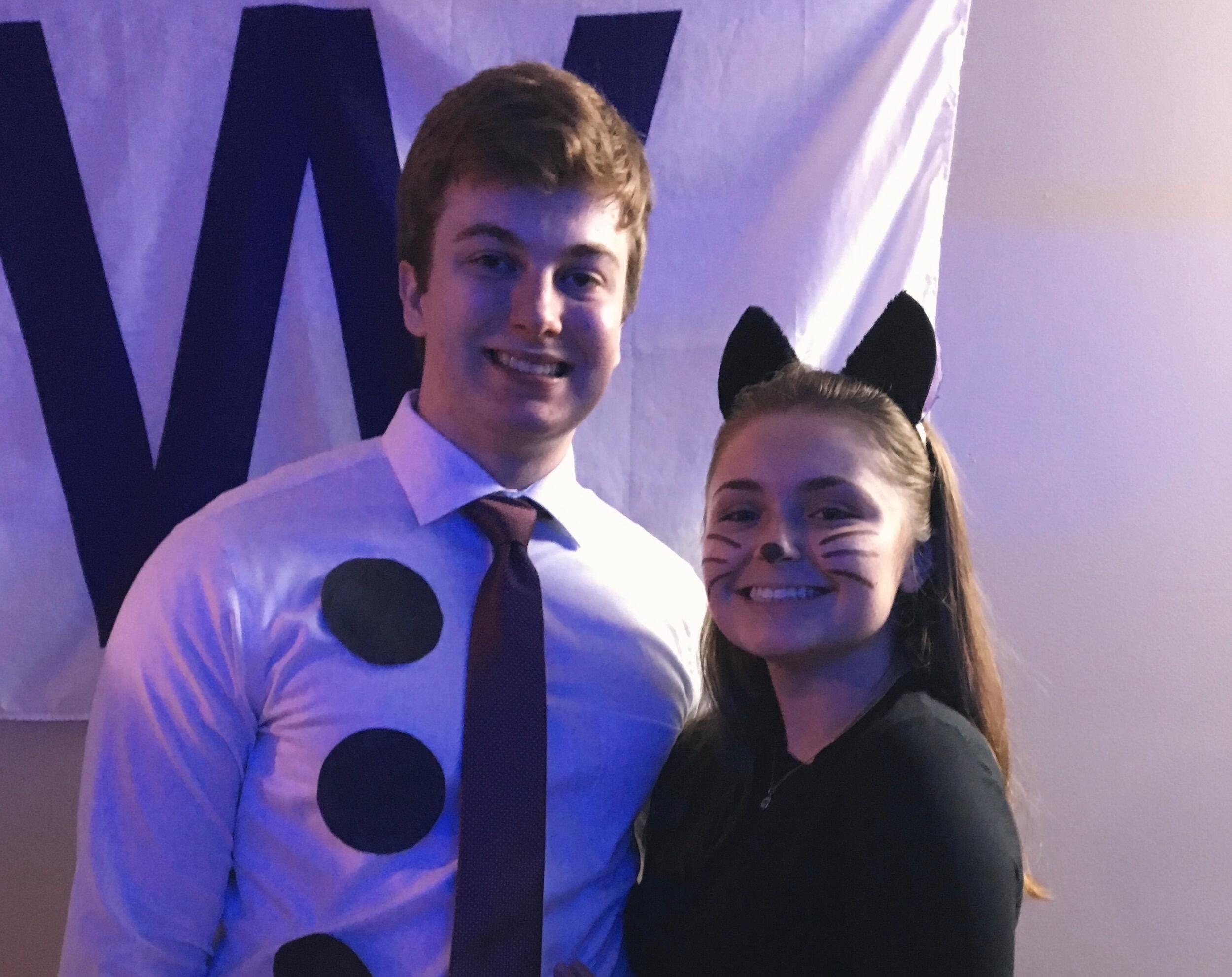 Our first Halloween together and we showed out with TWO costumes. 