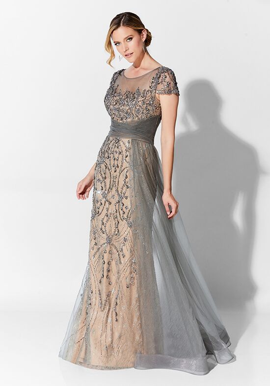 grey mother of the bride dress