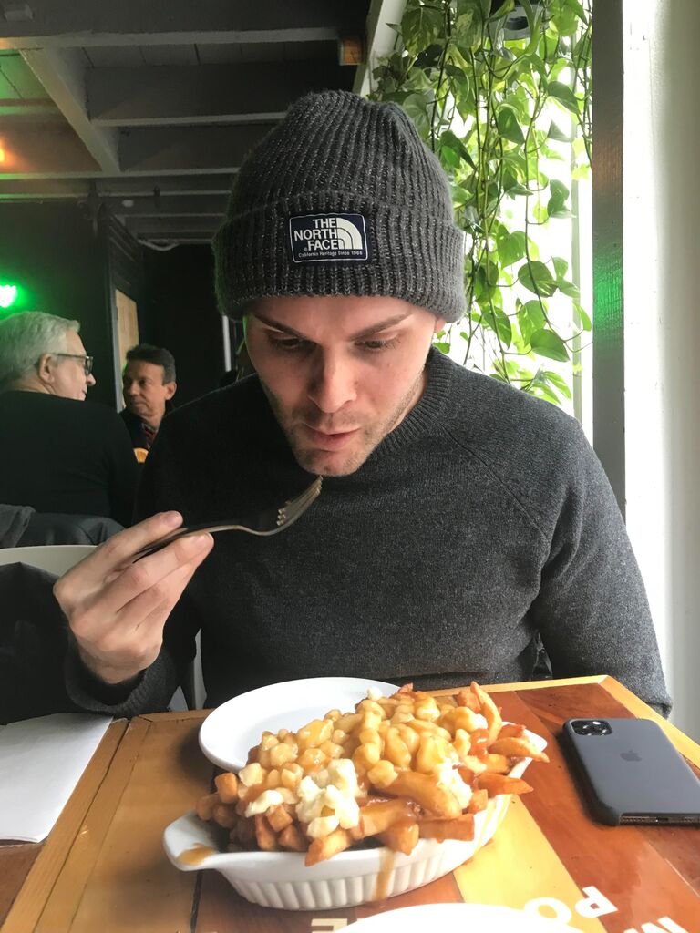 tried poutine for the first time (for one of them at least)...