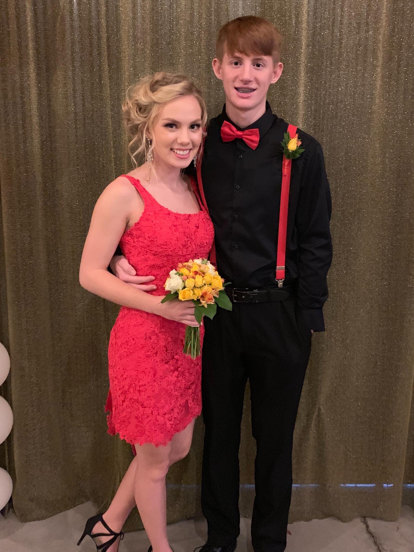 Jack and Holly met in high school in 2018, when Holly was a junior and Jack was a sophomore. Jack had been nervous about reaching out to her, but on homecoming night, September 22nd, he finally worked up the courage to send her a message. Over the next year, their friendship grew stronger. Then, exactly one year later—on September 22nd, 2019—Jack asked Holly to be his girlfriend. Shortly after, they attended the next homecoming dance together.