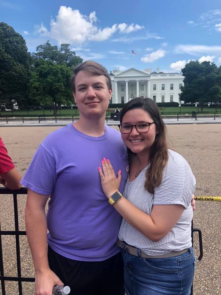 After having met that spring at Mizzou, they both had internships in Washington, D.C. for the summer. They spent all summer together and kindled their relationship by exploring D.C., New York, Philadelphia, and plenty of adventures in between. When they weren't on and adventure or at Movie Monday, Stephen was working as a legal intern at Wilkinson Barker Knauer, LLP, and Jessie was a research intern at Howard University and Georgetown University.