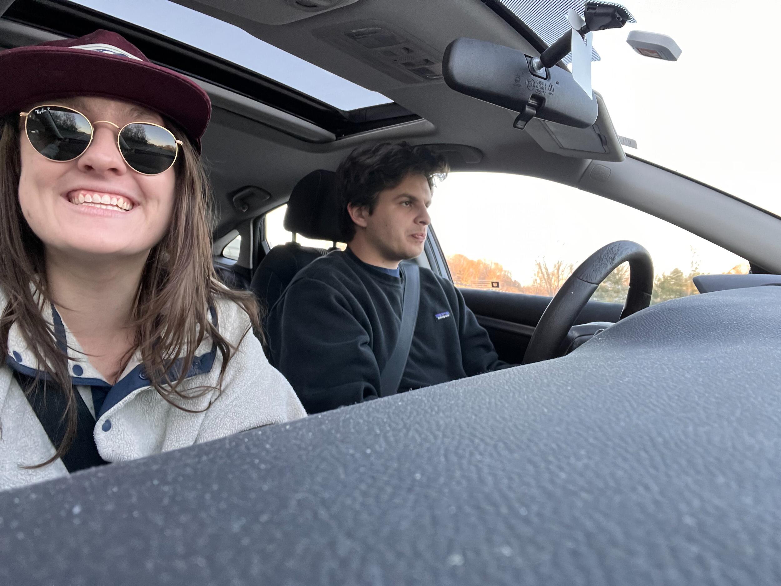 First roadtrip! Fritz was thrilled. 