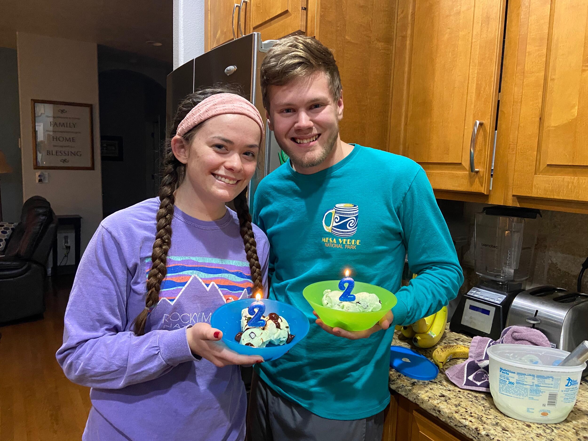 Celebrating 2 years together - Covid style