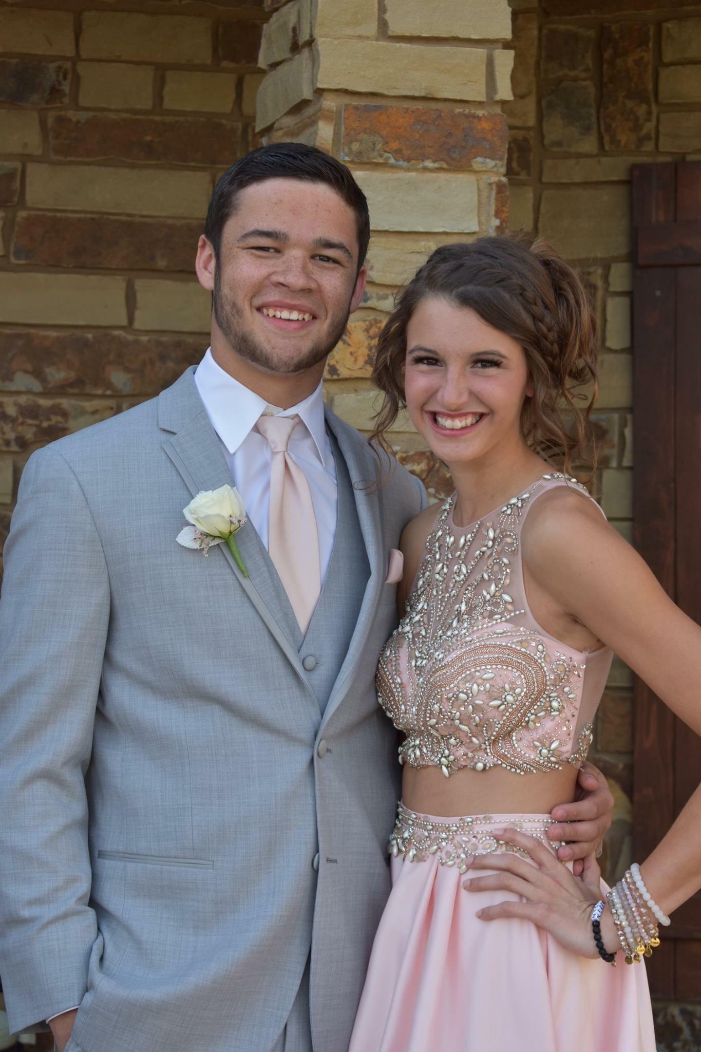 Senior year Prom! Nate won Prom King :-)