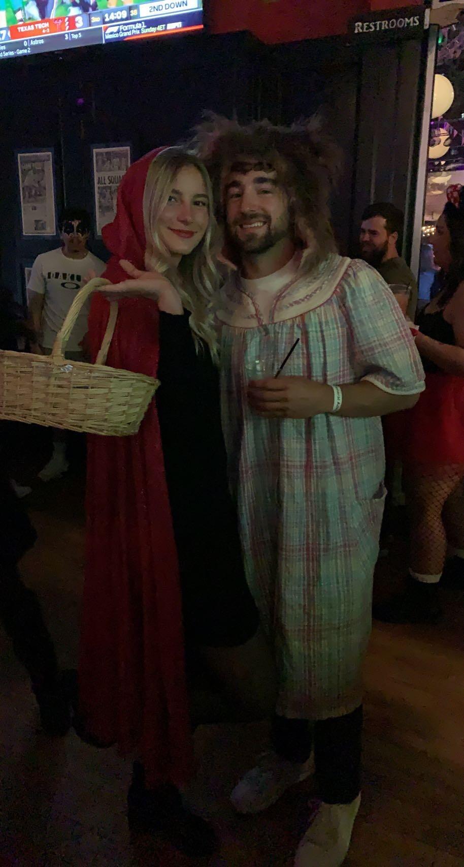 Chad and I's very first photo together. We went out with friends to Power and Light District for Halloween. I knew he loved me when he dressed up as a Big Bad Wolf.