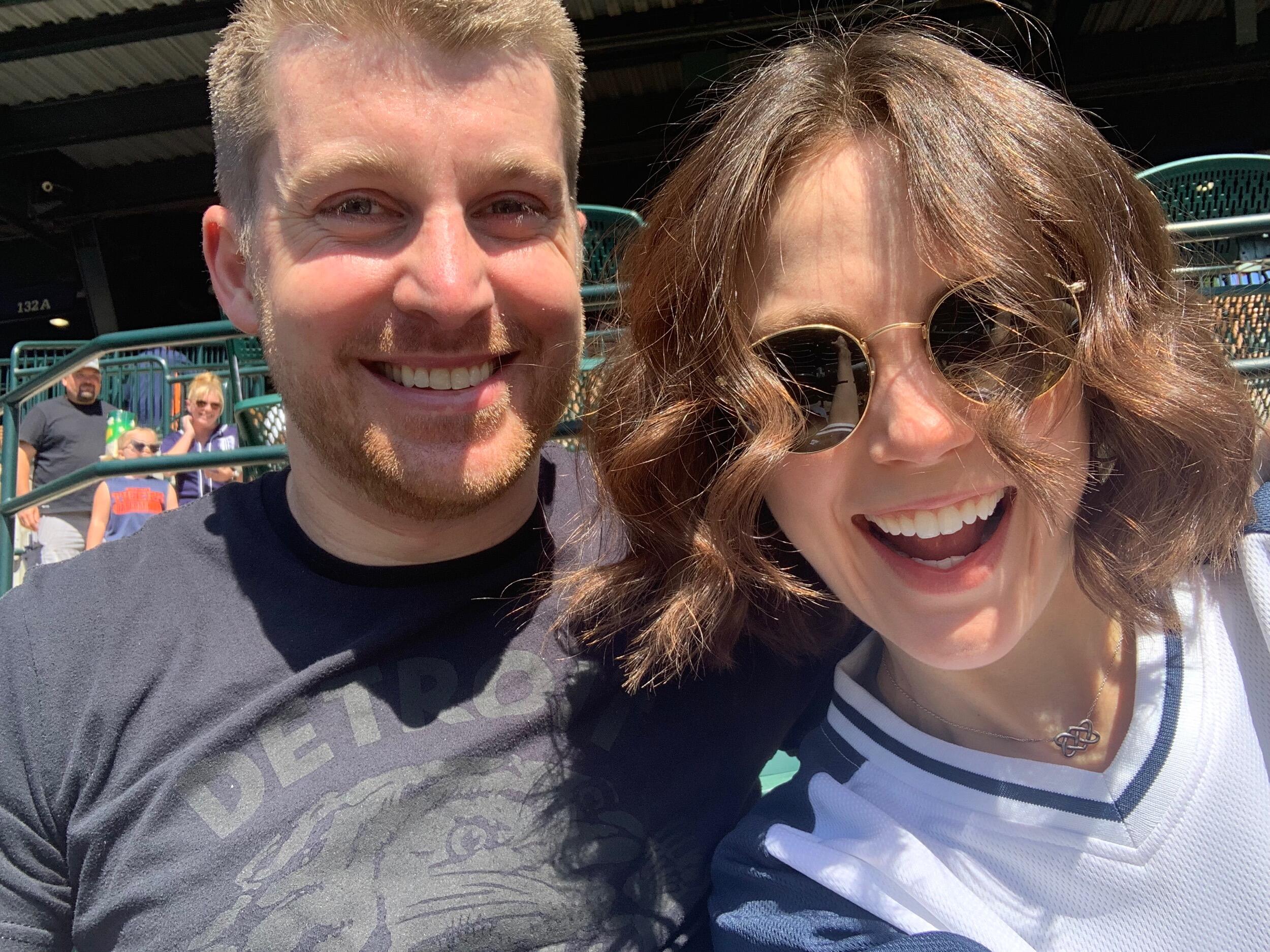 1 Year Until the Wedding! Tigers Game in Detroit!