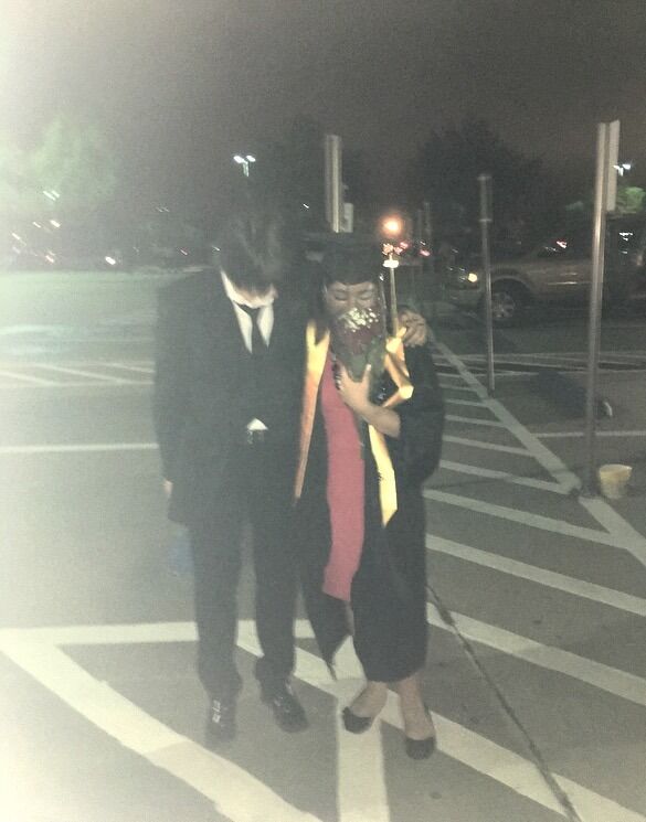 Jazmine's graduation. Mark met most of Jazmine's family- not knowing he would never leave her side from then on.