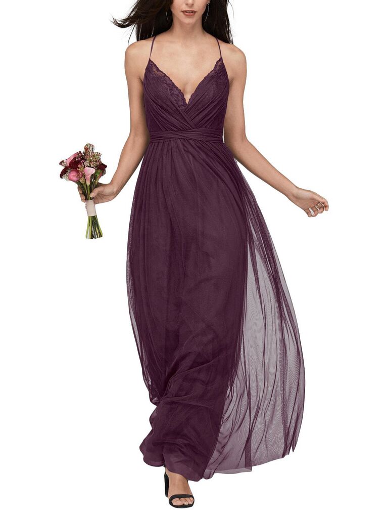 Lace mauve bridesmaid outlet dresses