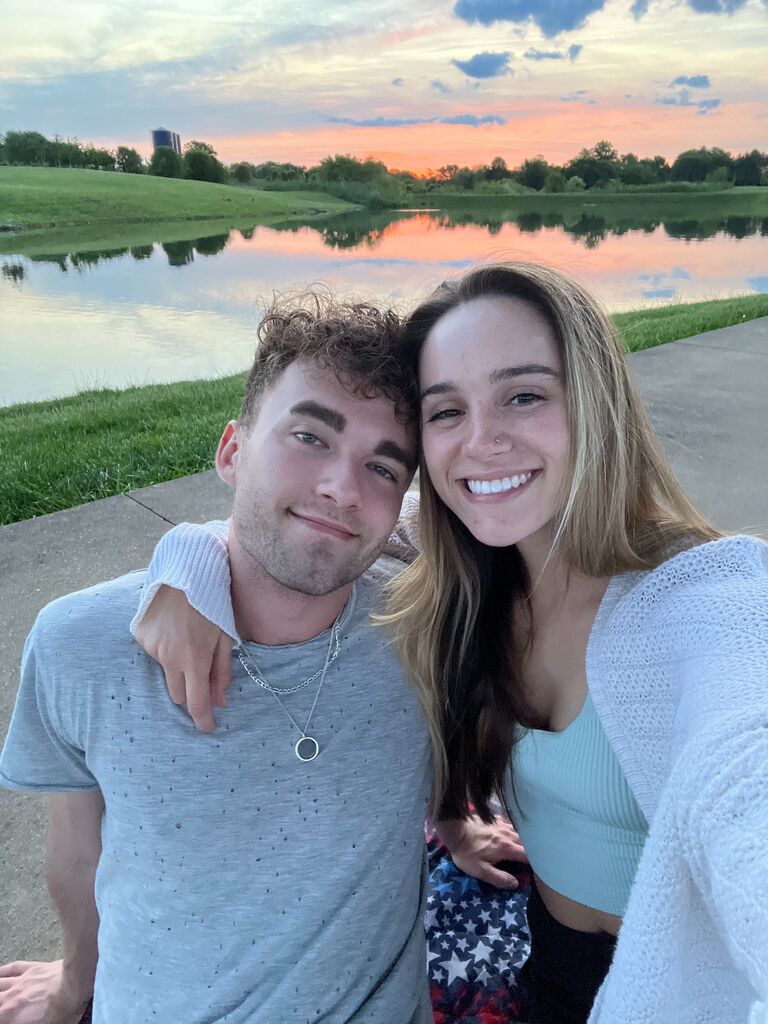 Kyle + Renee's first photo together!