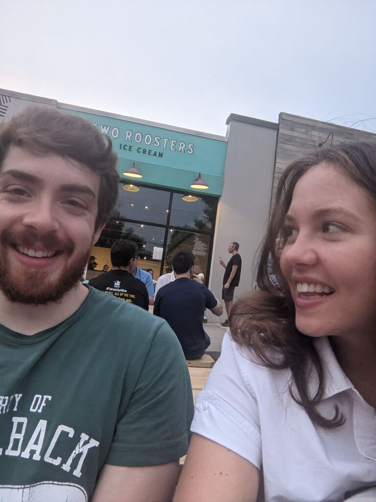 Emma and Sean moved down to Raleigh, North Carolina in July of 2021. 