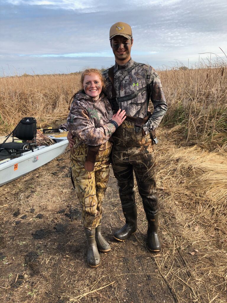 That fall there was a lot of duck hunting with school being virtual and Chris introducing Emma to duck hunting. 