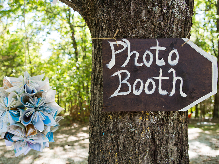 making a photo booth for a party