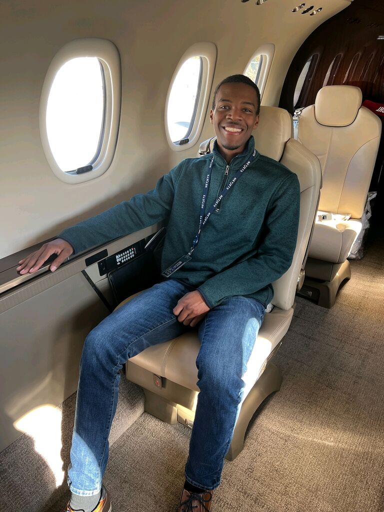 Colby then started at NetJets as a International Trip Planner!