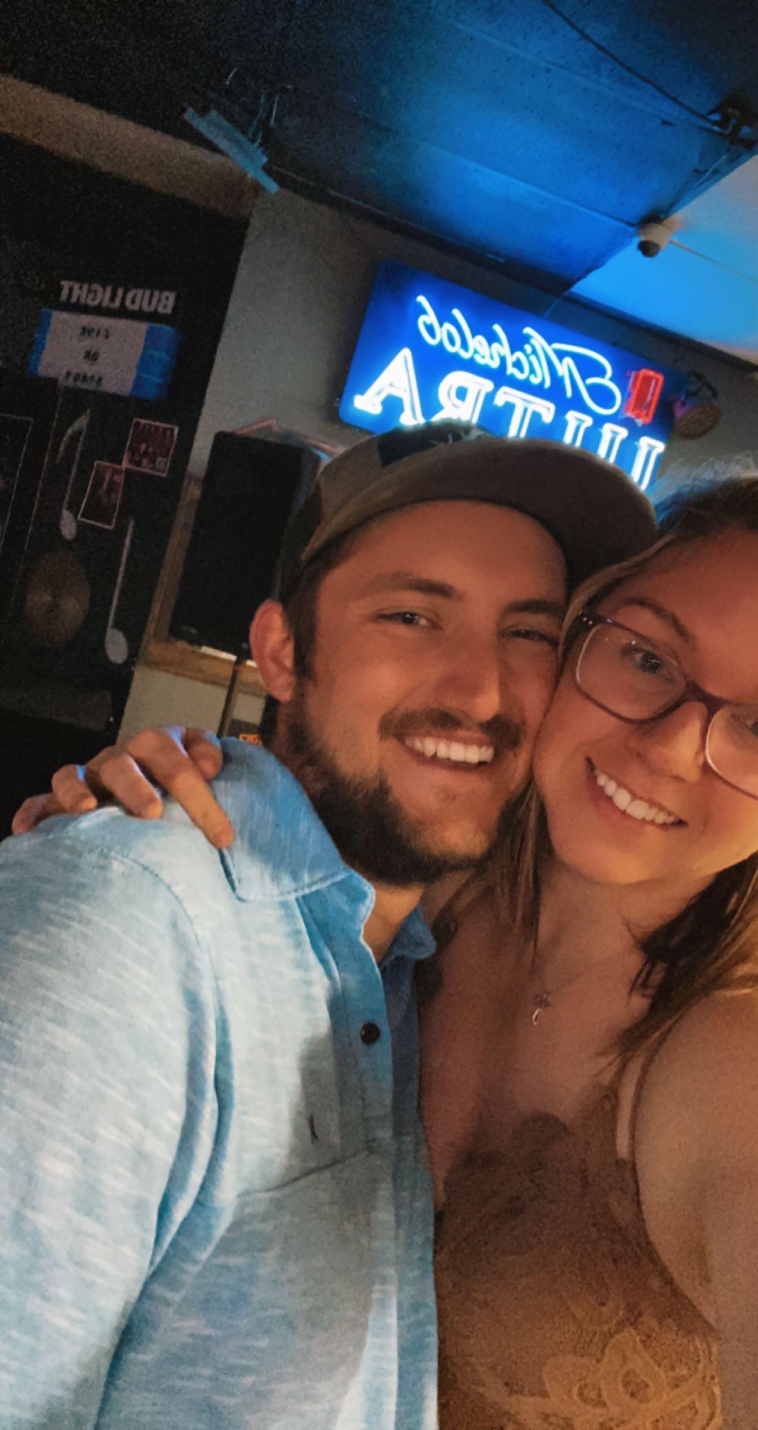 One of our first picture together since we started dating. 
