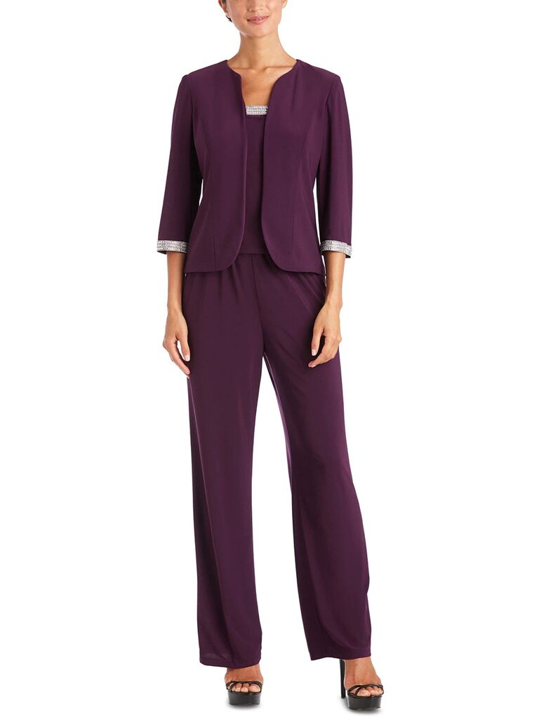 Macys pant suits plus size best sale