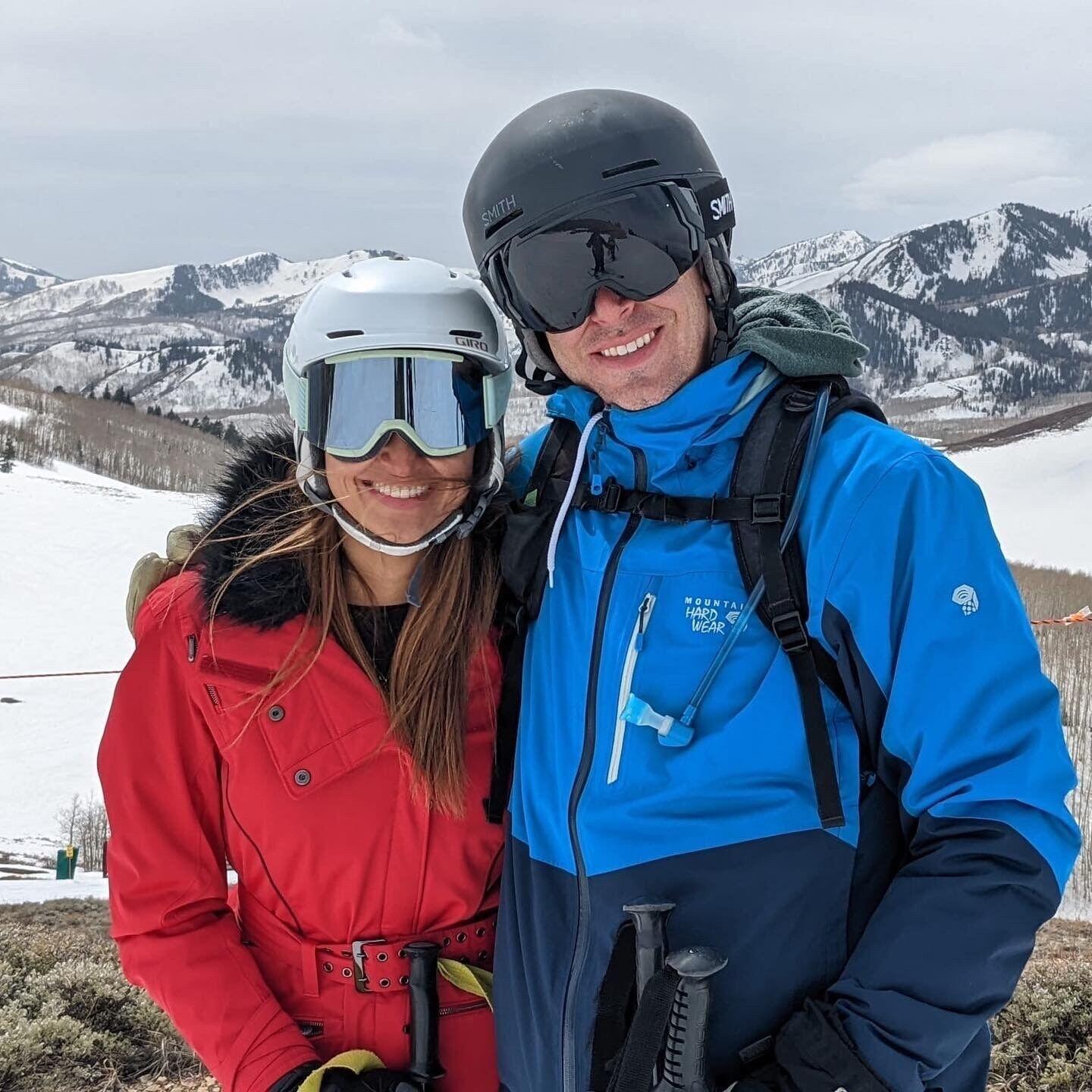 Our first ski day.