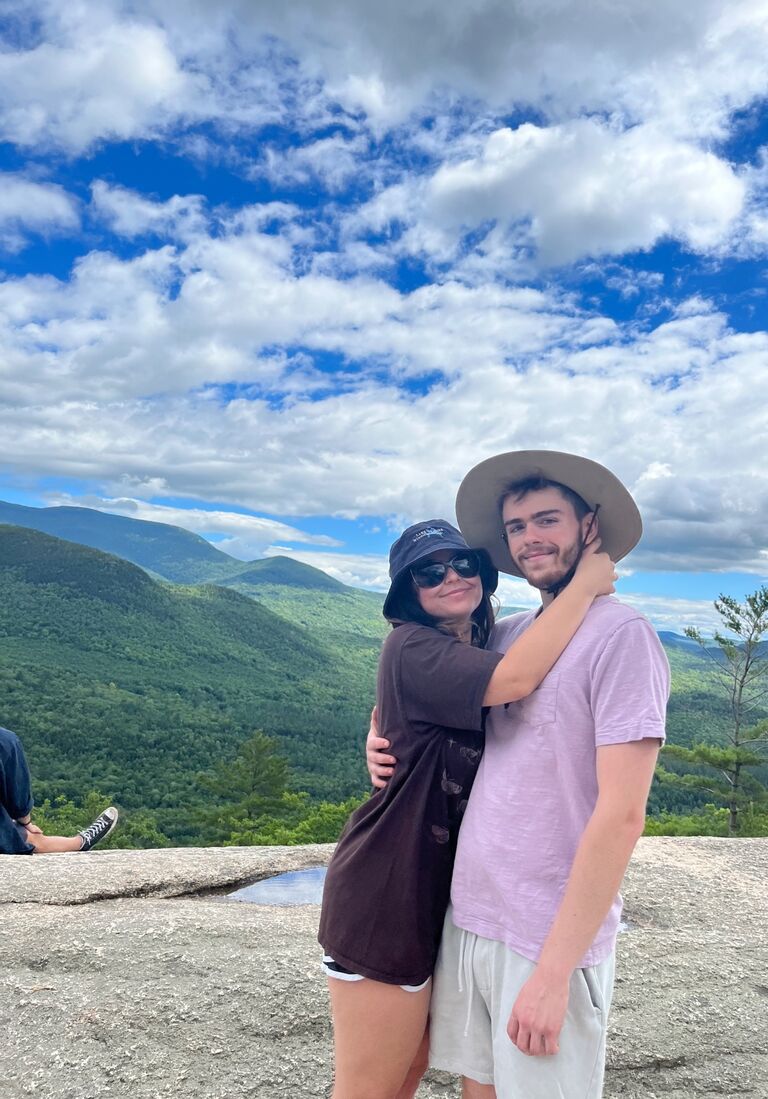 The first of MANY hikes together! With their friends, they hiked up a small mountain in Thornton NH. The views weren't like any other. 