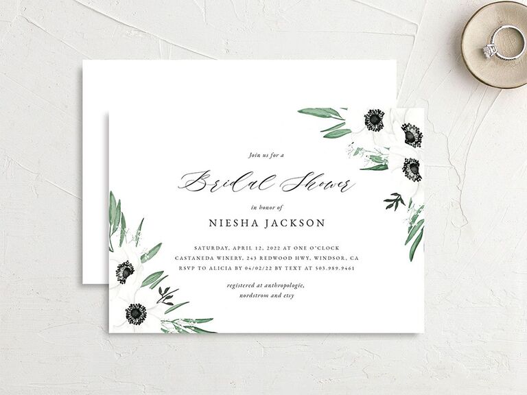 18 Stylish Winter Bridal Shower Invitations