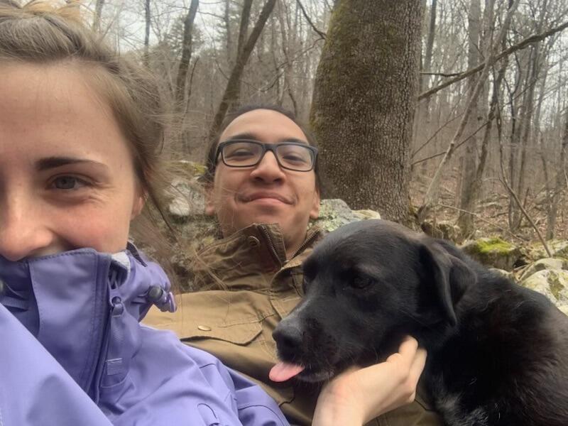 This was right around when the world shut down because of COVID. Eric's last semester went completely virtual, so we spent all of quarantine at the cabin in the middle of the woods! While COVID was a dark time in recent history, we were fortunate to be able to spend months of quality time together.
