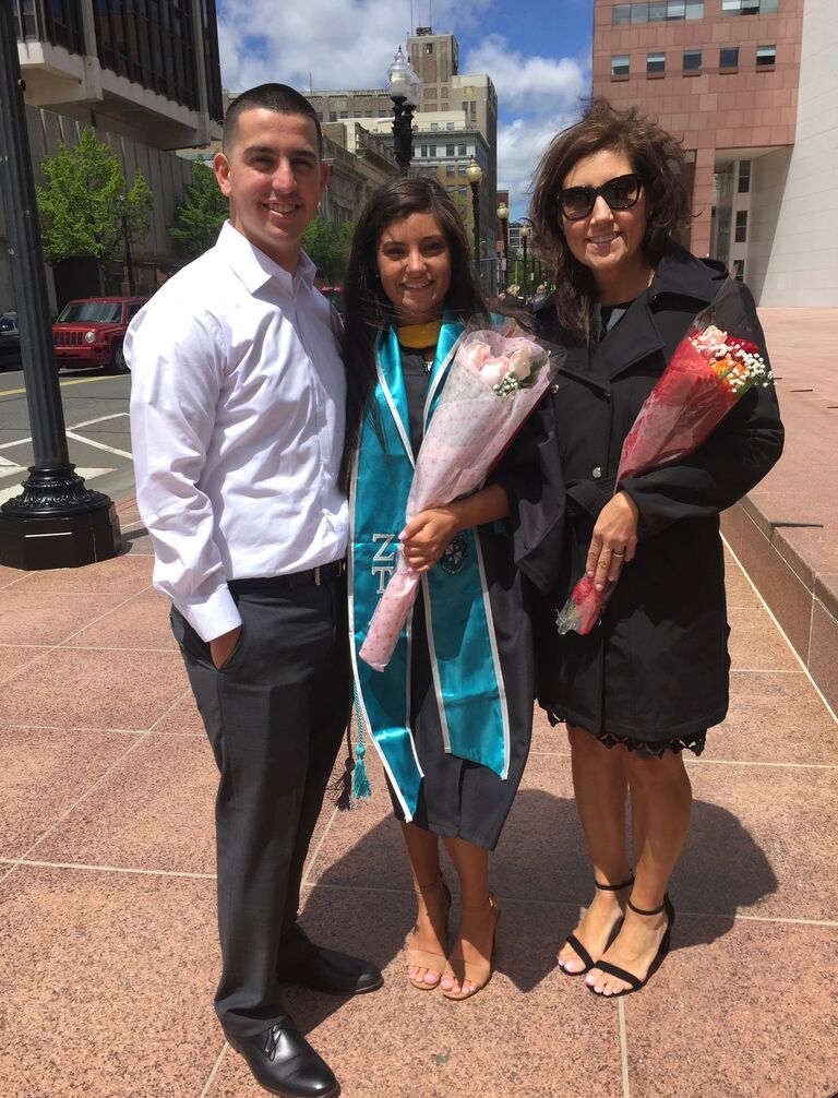 Becky’s college graduation from Sacred Heart University