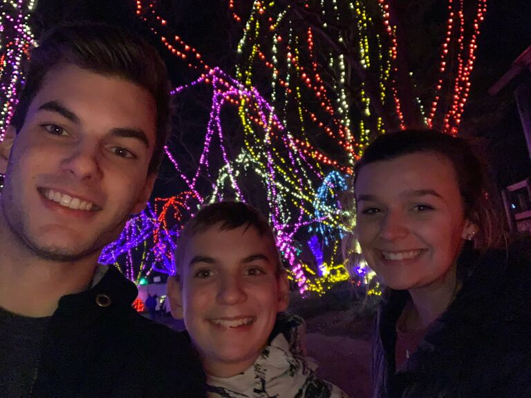 Began our favorite tradition - going to Columbus Zoo Lights together every year!