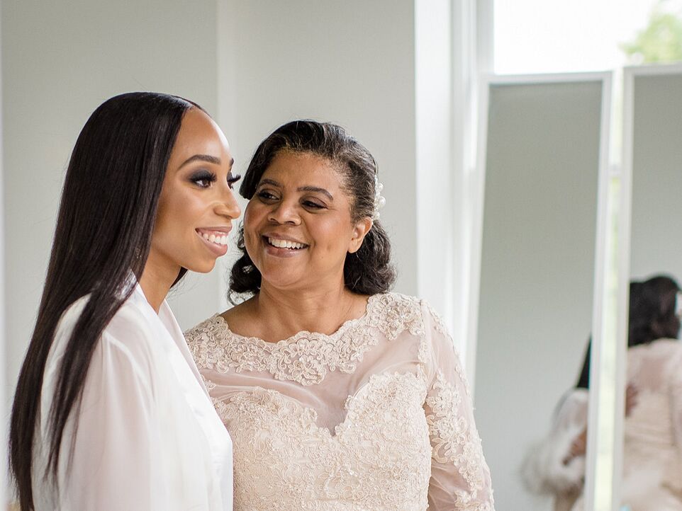 Bride and mother of the bride.
