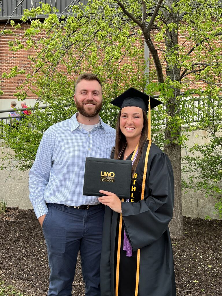 Celebrating Micky's graduation