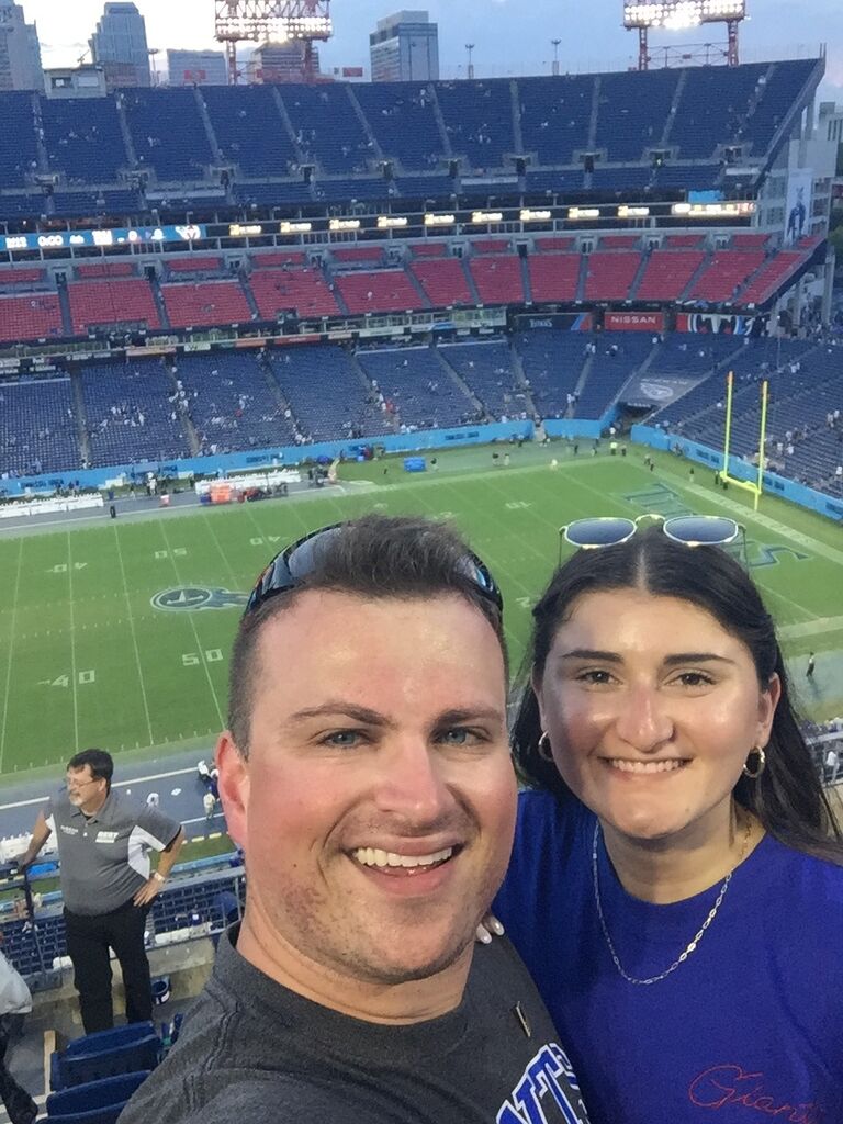 Our first live Giants game together. We left with a win!