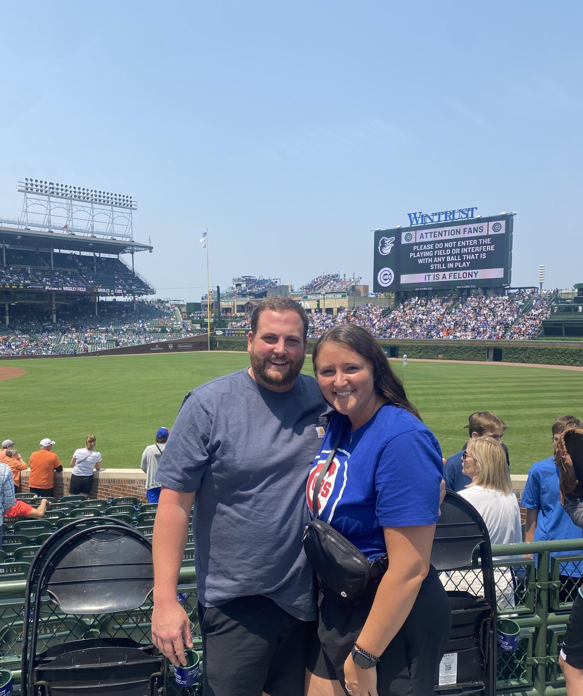 Our first Cubs game together!