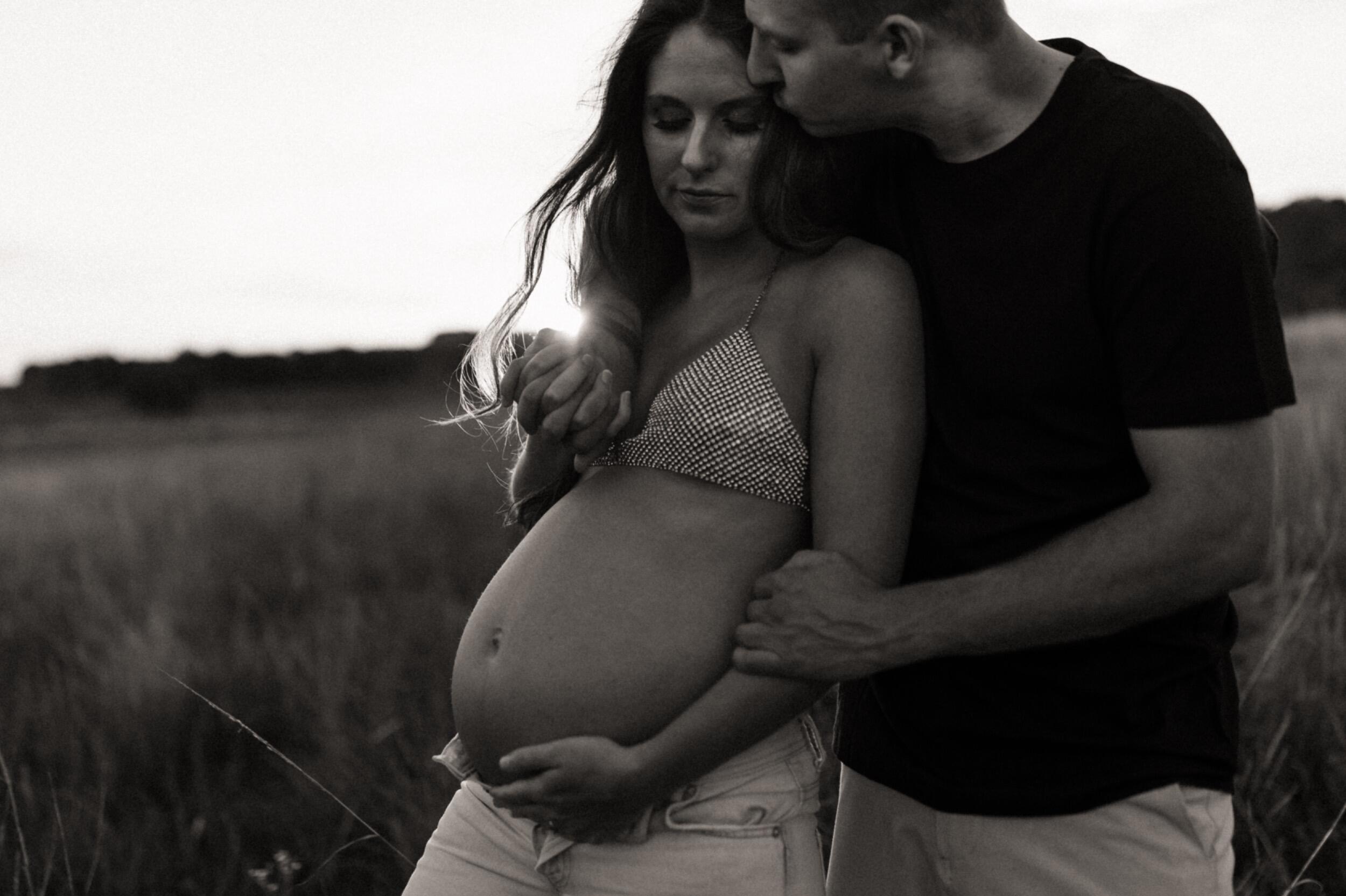 Holding our baby girl.