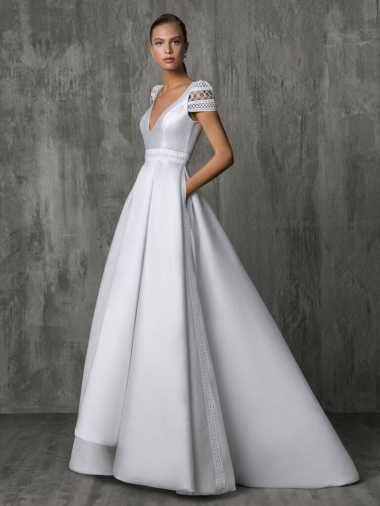 cheap wedding dresses with pockets