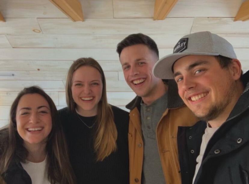 Delavan, WI - 
Celebrating Braden's birthday at Boxed and Burlap after dating for just over a month.
