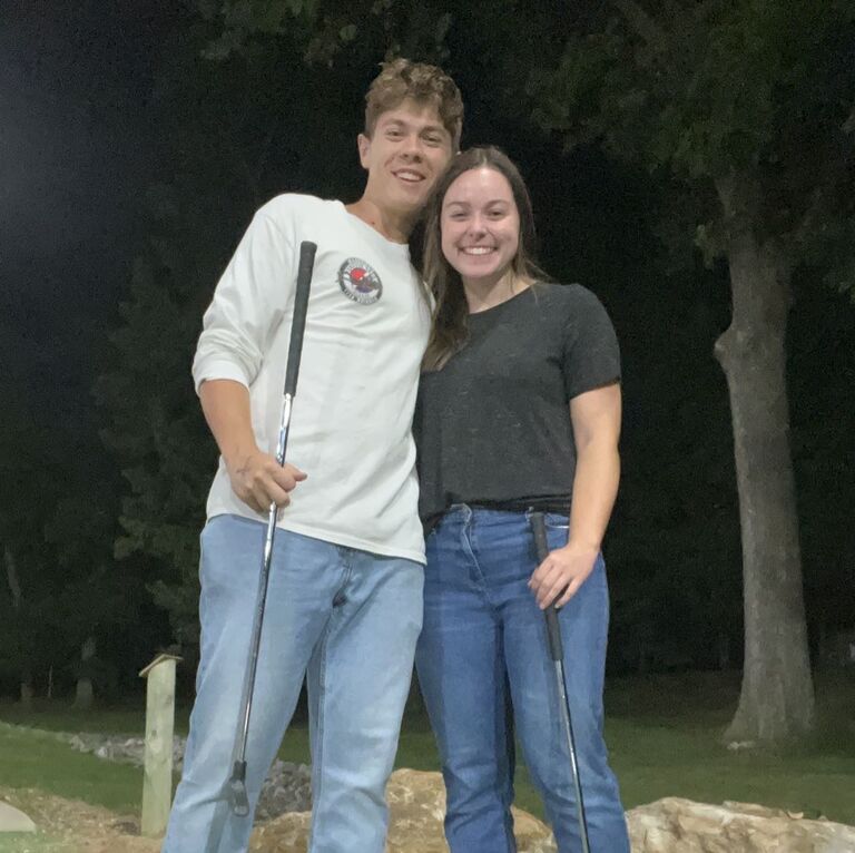 Their first date in Madisonville, halfway in between Murray and Morgantown. 