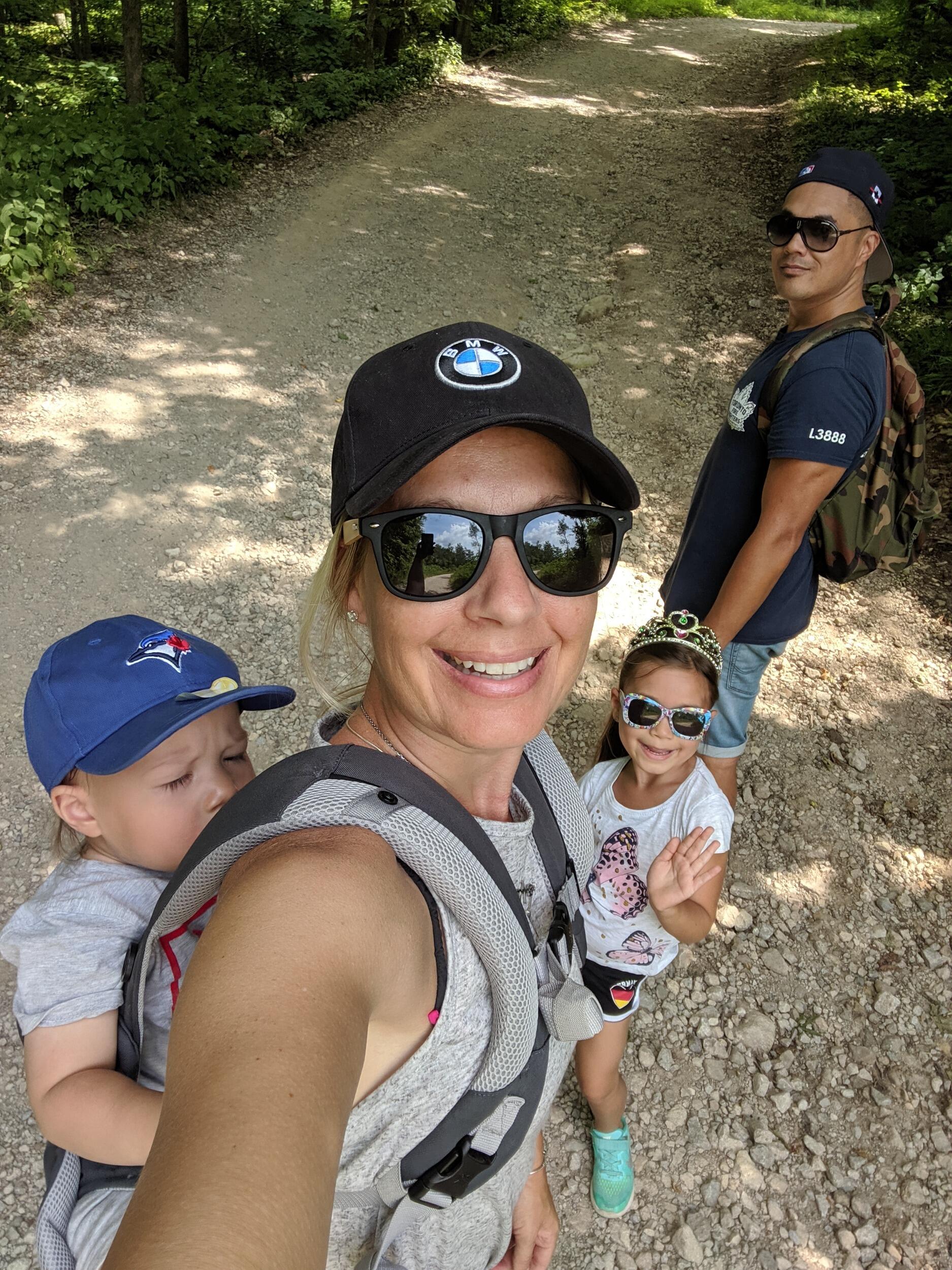 Hiking as a family 