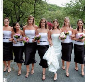 reception look for bridesmaid