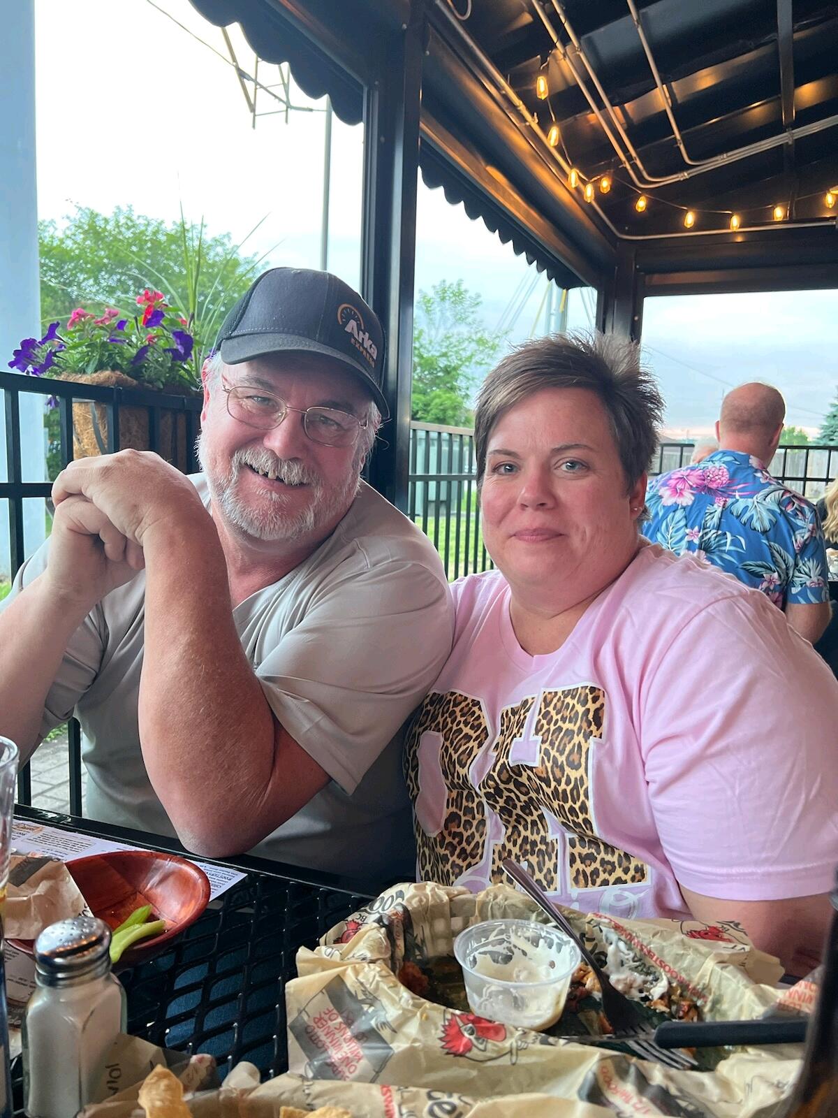 Roosters with friends for Tom's birthday!
