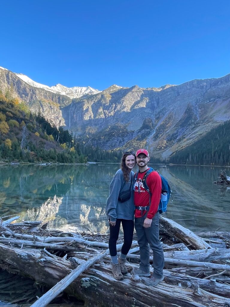 Avalanche Lake hike in Glacier National Park when Cody lived in Kalispell, MT