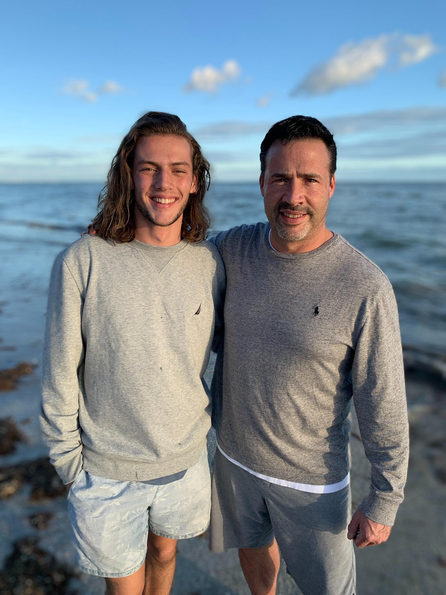Morgan's favorite picture with his dad; Alyssa took it on Sanibel Island!