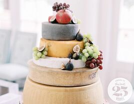 cheese wheel wedding cake