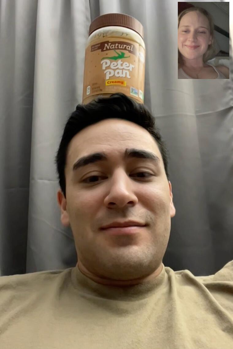 Aaannnndd the long distance relationship begins. Get ready to see some fabulous photos of Mike with peanut butter on his head, his facetime opener of choice.
