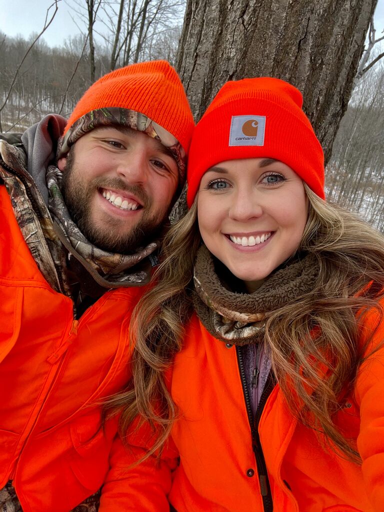 Nathan bringing Steph hunting for the first time!