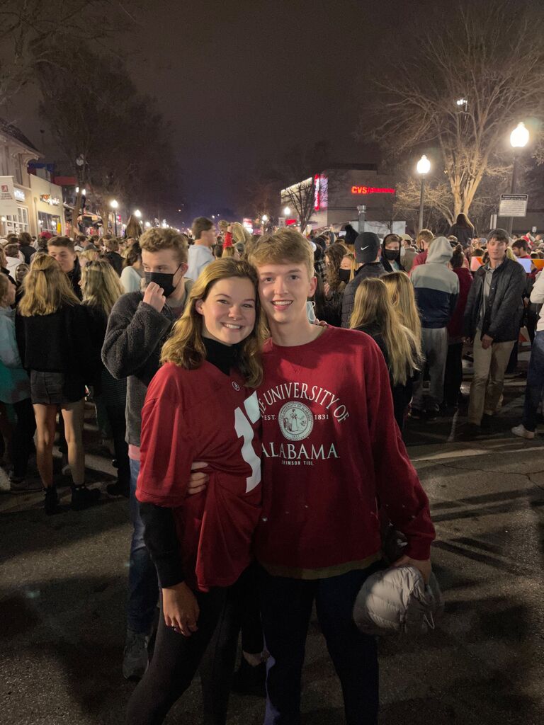 Our first national championship together #RollTide