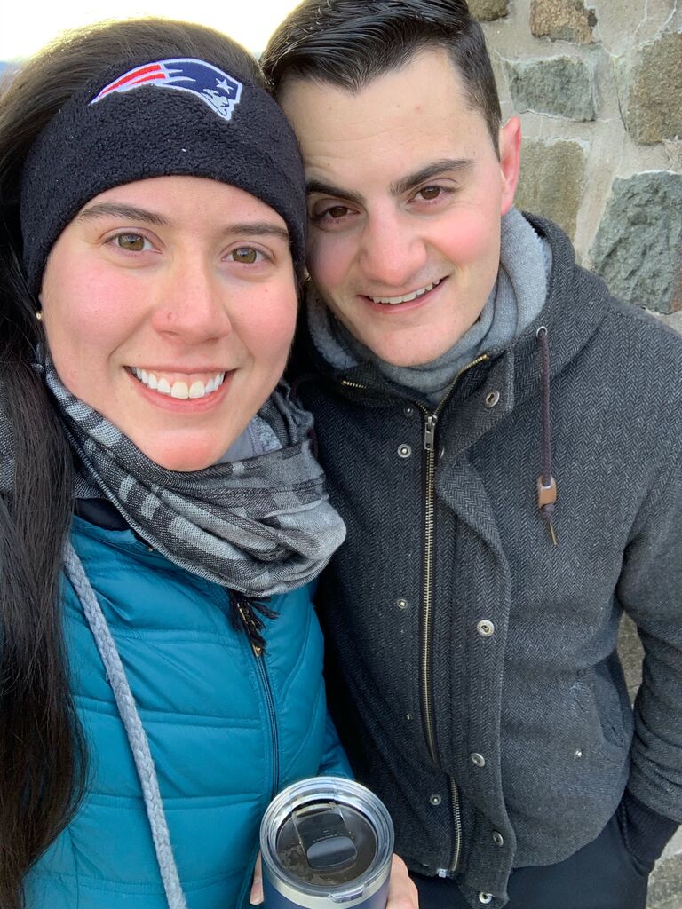Our first photo together