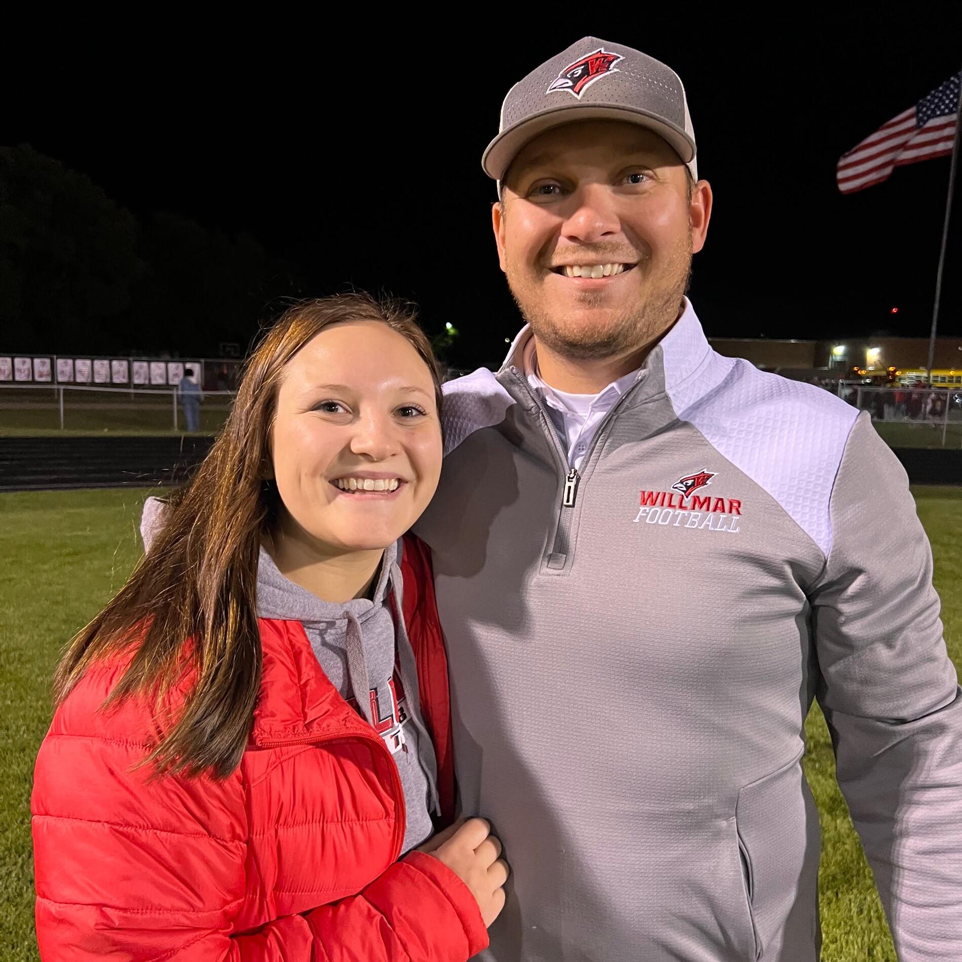 Aubrey's first Cardinal football game