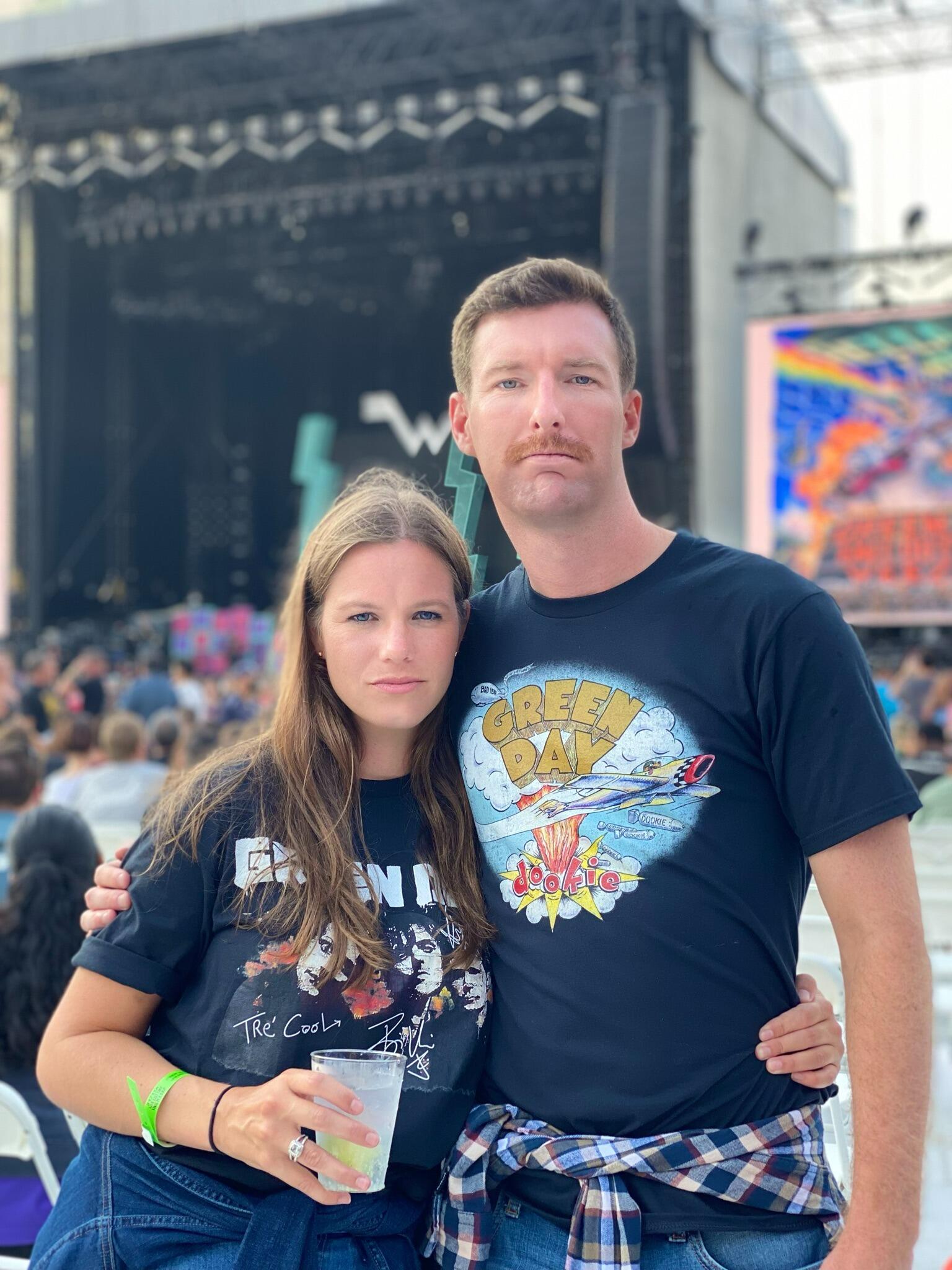 Channeling our true teen angst at the Fall Out Boy/Green Day/Wheezer concert at Petco Park!